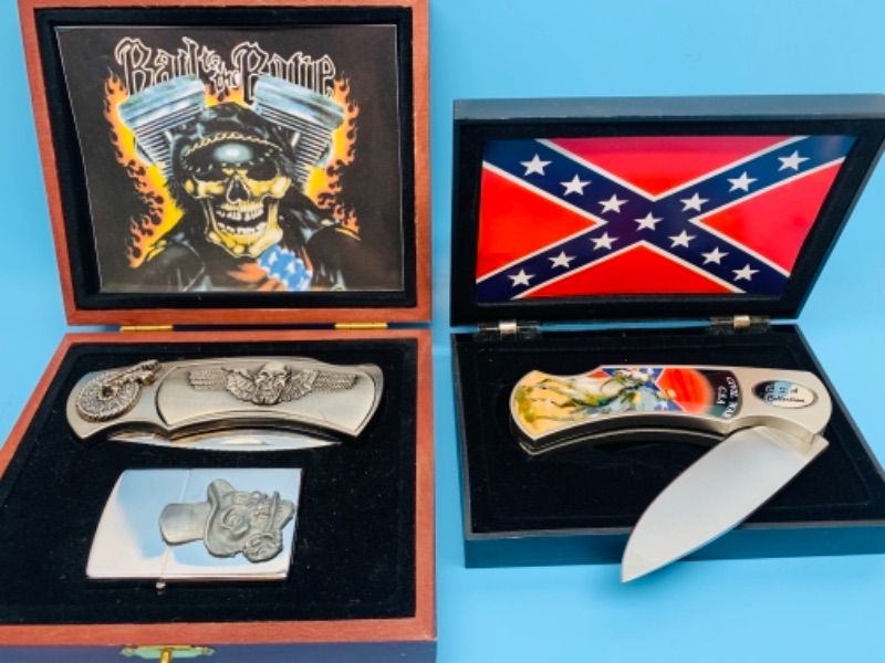 Photo 1 of 394…collectible folding knife and lighter sets in cases