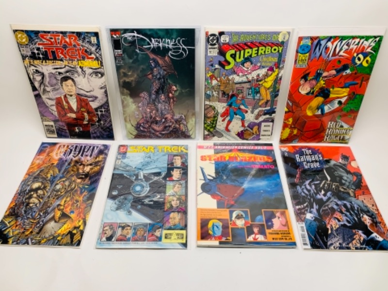 Photo 1 of 400… eight comics in plastic sleeves