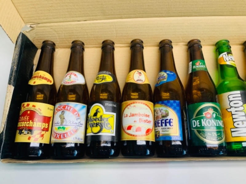 Photo 3 of 414…vintage empty Belgian beer tour bottle collection in box for display only