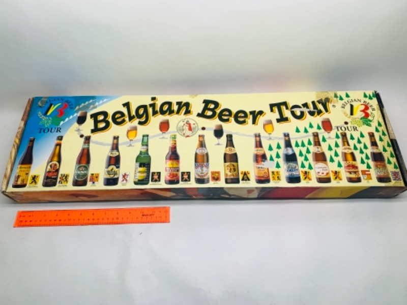 Photo 1 of 414…vintage empty Belgian beer tour bottle collection in box for display only