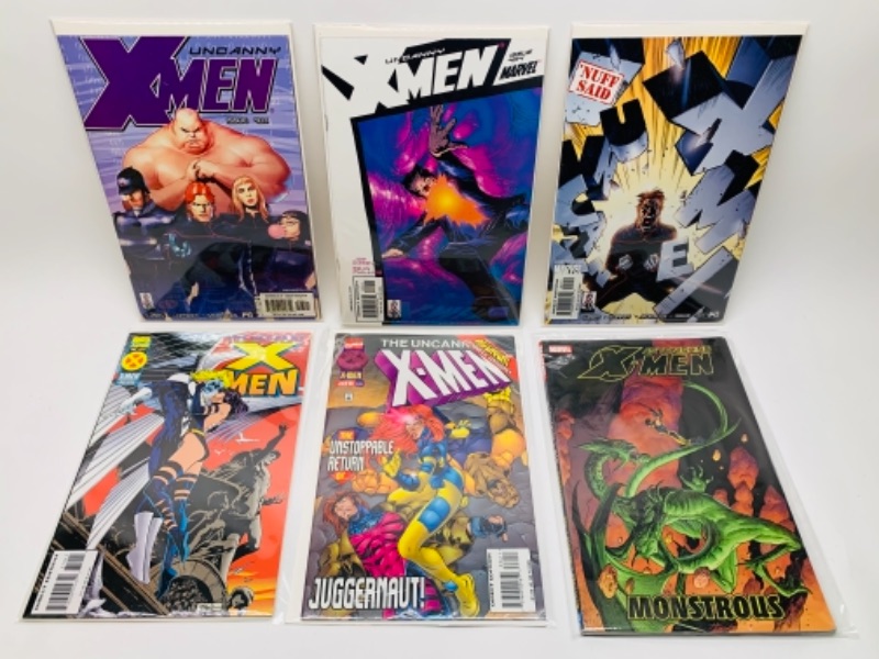 Photo 1 of 766427… six X-Men comics in plastic sleeves