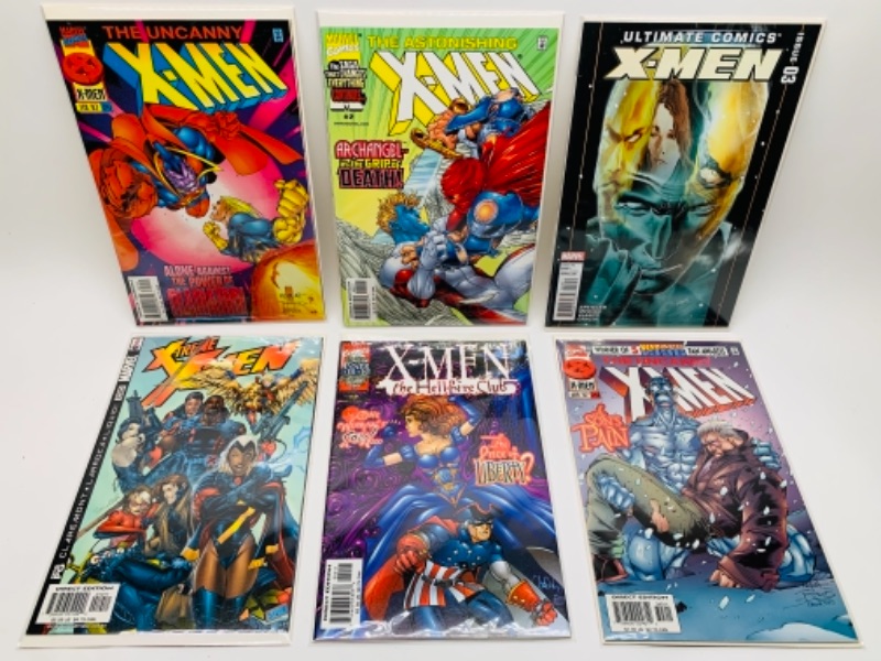 Photo 1 of 429… six X-Men comics in plastic sleeves