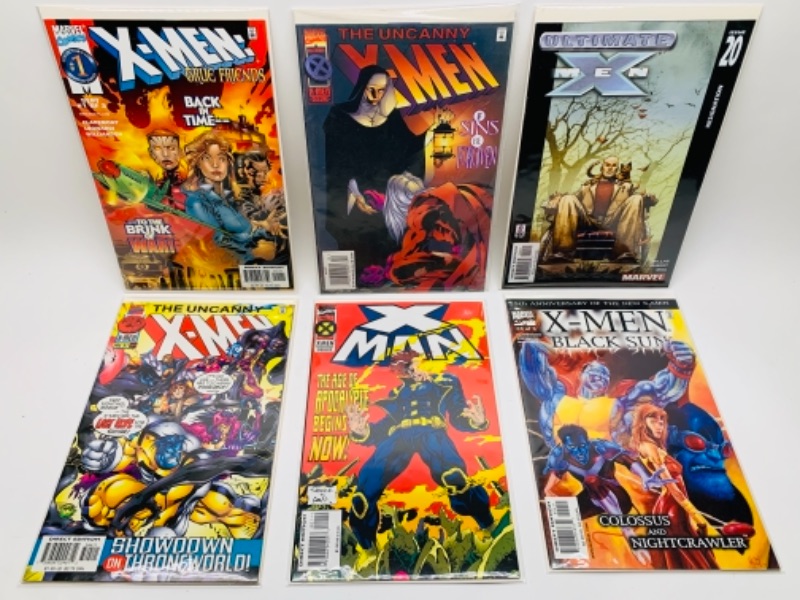 Photo 1 of 431… six X-Men comics in plastic sleeves