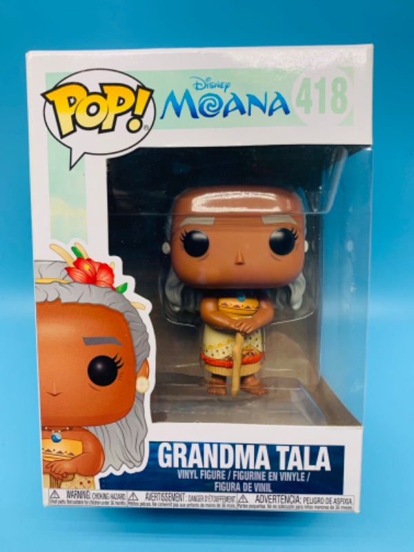 Photo 1 of 443… Funko pop Disney MOANA grandma TALA Vinyl figure in original box