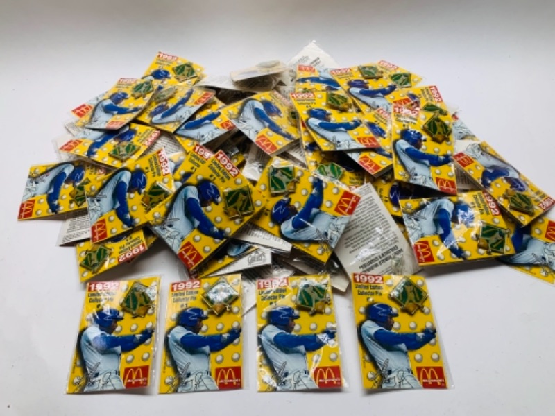 Photo 1 of 766457…75+ ken Griffey jr. McDonald’s 1992 limited edition collectors pins in packages 
