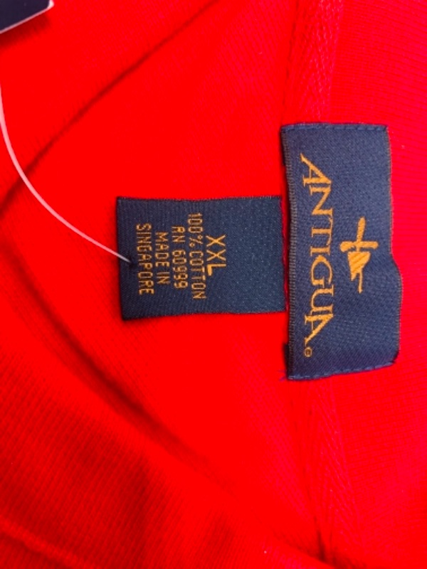 Photo 1 of 464…Antigua polo shirt size xxl in package with Air Force logo