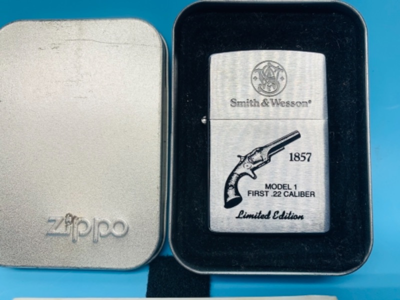 Photo 1 of 766479…zippo smith and Wesson limited edition lighter in case and box 