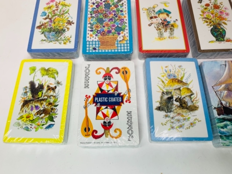 Photo 2 of 766487…12 sealed vintage bridge size playing card decks
