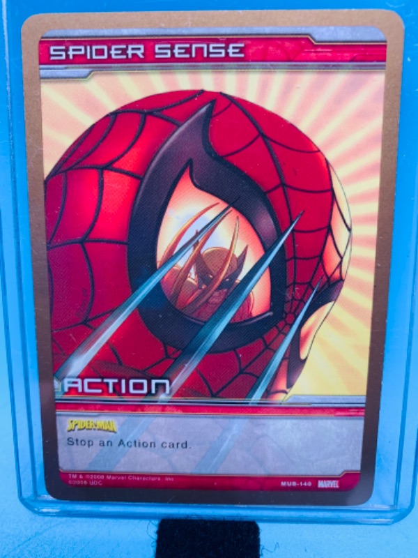 Photo 1 of 511…upper deck marvel 2008 spider sense action ultimate battles card in hard plastic sleeve