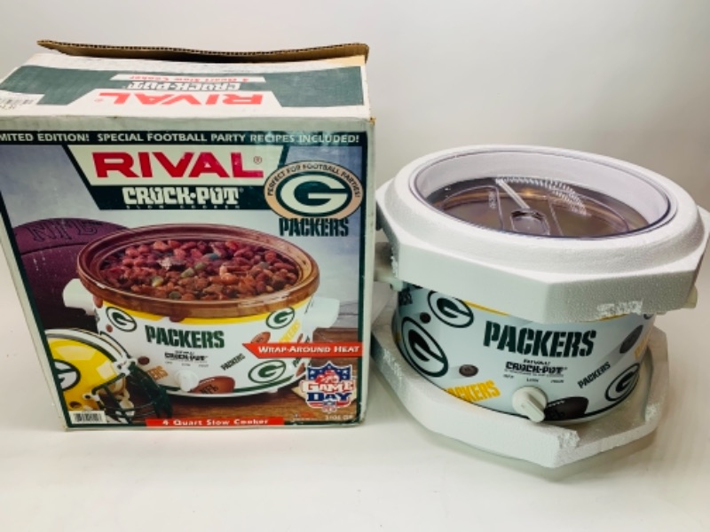 Photo 1 of 518…rival Green Bay Packers 4 qt  slow cooker in box