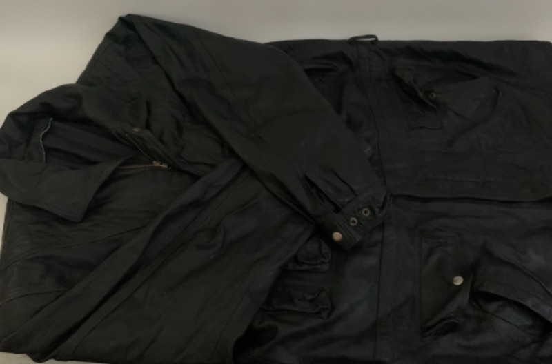 Photo 1 of 522…long leather jacket men’s xxl