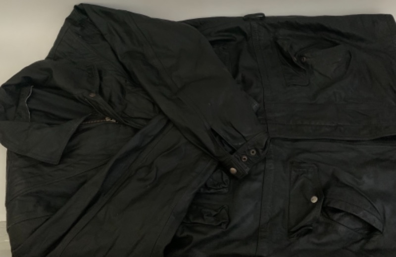 Photo 3 of 522…long leather jacket men’s xxl