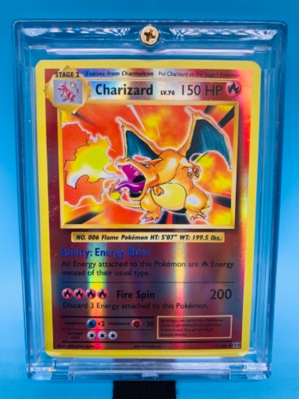 Photo 2 of 766532…highly collectible Pokémon charizard 11/108 card in hard plastic case 