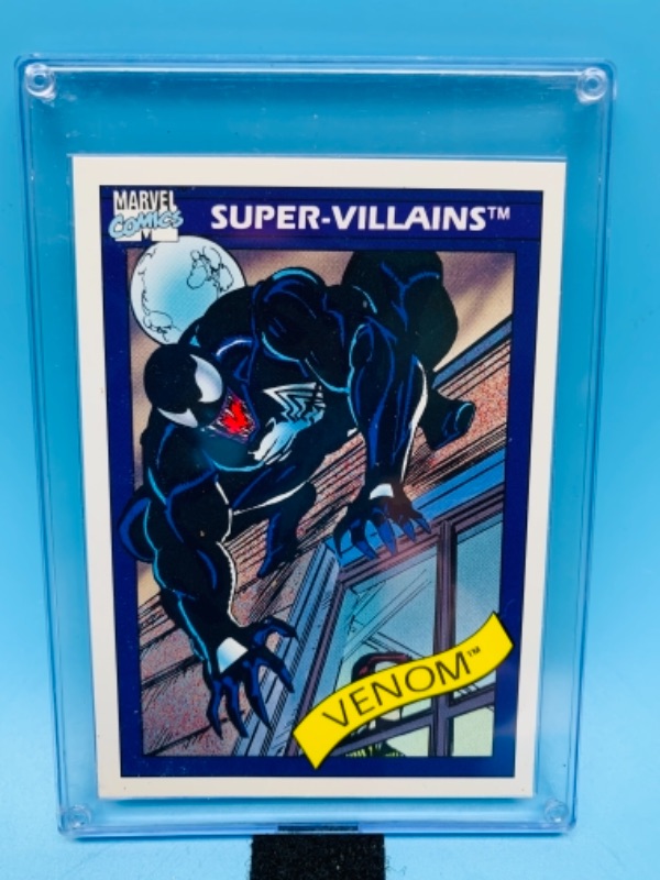 Photo 1 of 538…marvel 1990 venom super villains card 73 in hard plastic case