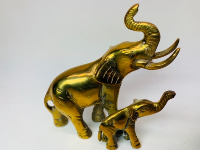 Photo 4 of 541…vintage brass elephant figures 