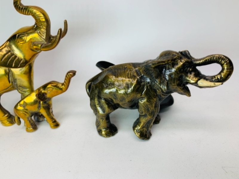 Photo 2 of 541…vintage brass elephant figures 