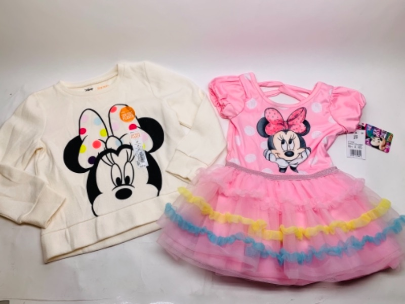 Photo 1 of 766564…Disney dress 2T and shirt 4T 