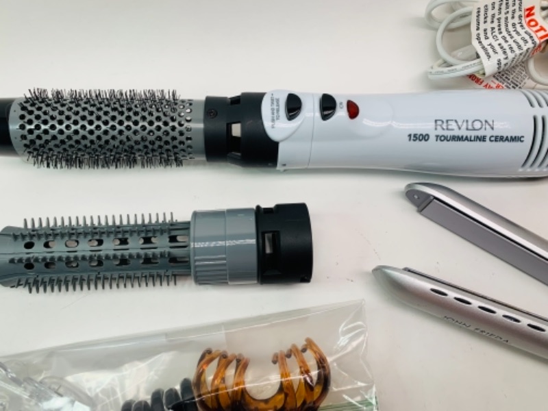 Photo 3 of 766573…John Frieda straightener, Revlon air brush and hair clips