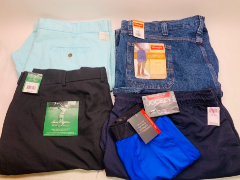 Photo 1 of 766577…5 pairs men’s shorts size 44-46 with tags 