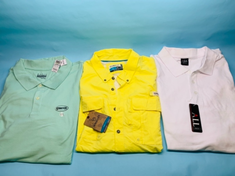 Photo 1 of 766579…3 piece men’s shirts size 4x and 5x