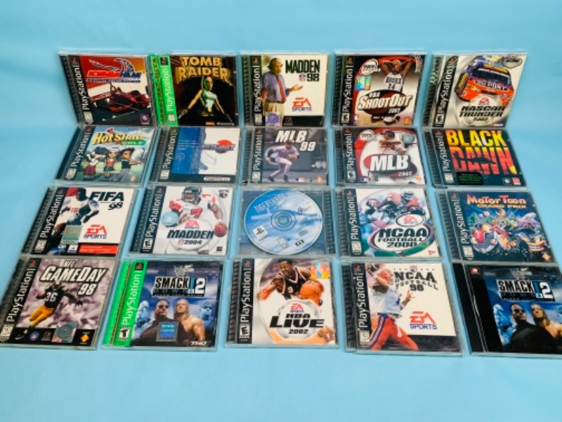 Photo 1 of 766607…20 PlayStation games 
