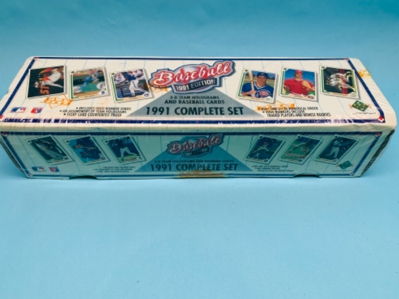 Photo 1 of 766616… complete sealed upper deck 1991 baseball set 3-D team logos and cards 