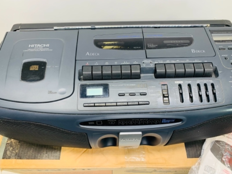 Photo 4 of 766637…vintage hitachi cd radio cassette recorder boom box with original box and remote 
