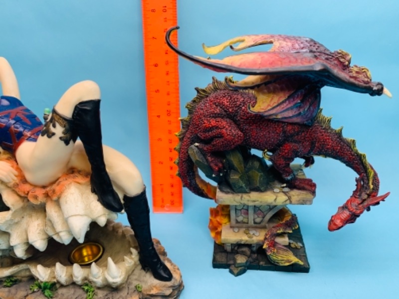 Photo 2 of 766671…large mythical incense burner figure and dragon figure 