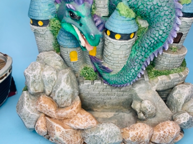 Photo 3 of 766675…dragon fountain and ship figure both need batteries and battery doors 