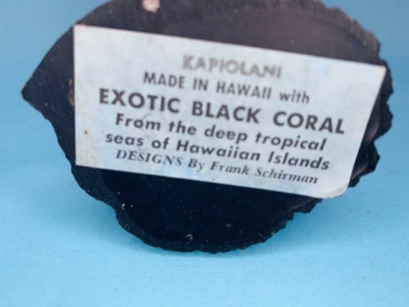 Photo 3 of 766682…kapiolani exotic black coral figure from Hawaiian island seas designed by frank schriman