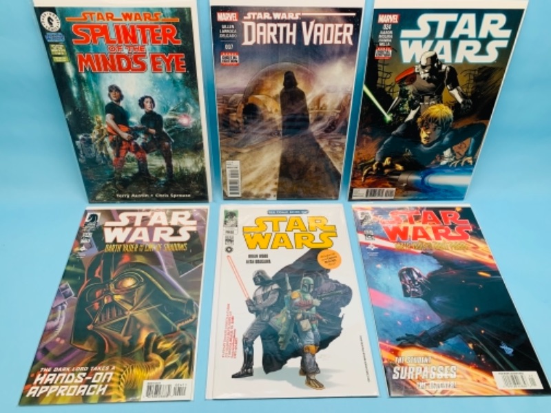 Photo 1 of 766687…6 Star Wars comics in plastic sleeves 