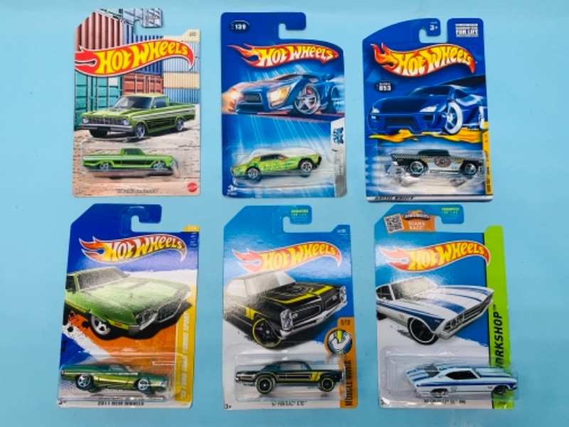 Photo 1 of 766696…6 hot wheels muscle cars in original packages 