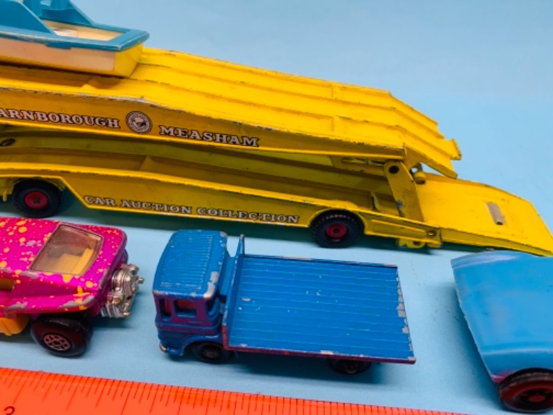 Photo 2 of 766703…4 vintage matchbox die casts made in England and two other vintage plastics