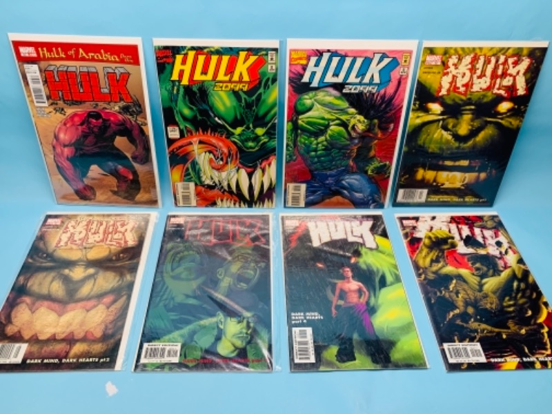 Photo 1 of 766704…8 hulk comics in plastic sleeves 