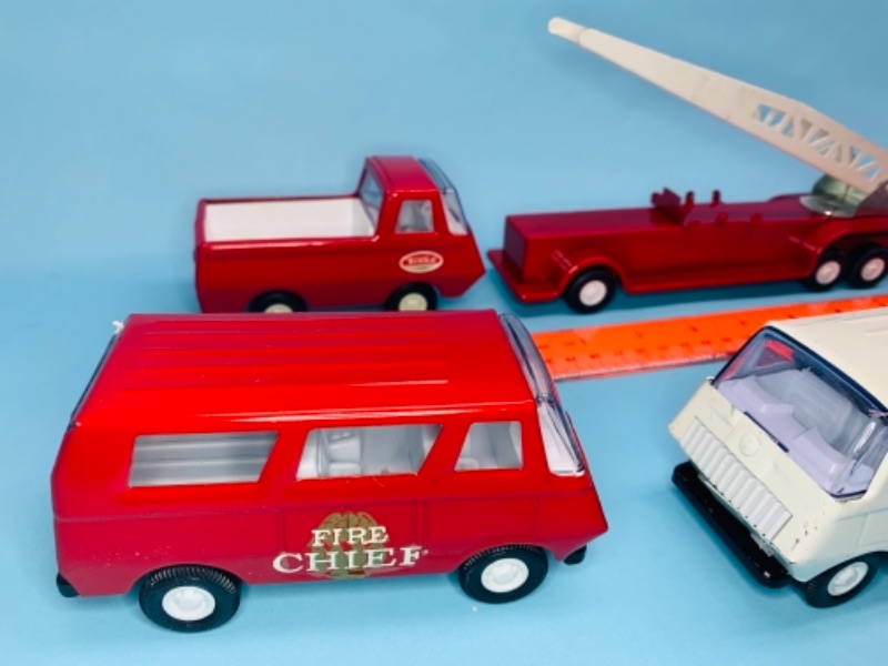 Photo 4 of 766721…vintage 5 pc tonka die cast emergency vehicles 