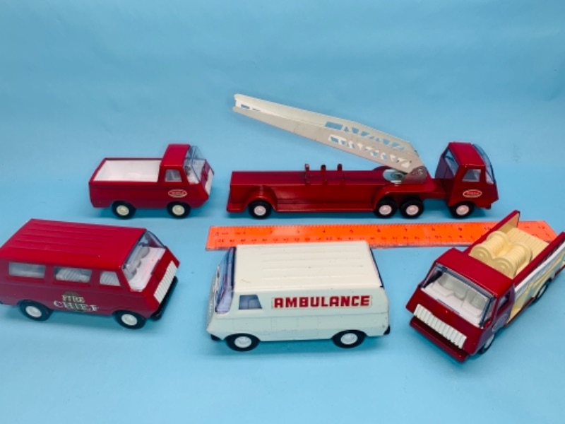 Photo 1 of 766721…vintage 5 pc tonka die cast emergency vehicles 