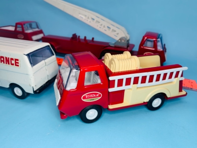 Photo 6 of 766721…vintage 5 pc tonka die cast emergency vehicles 