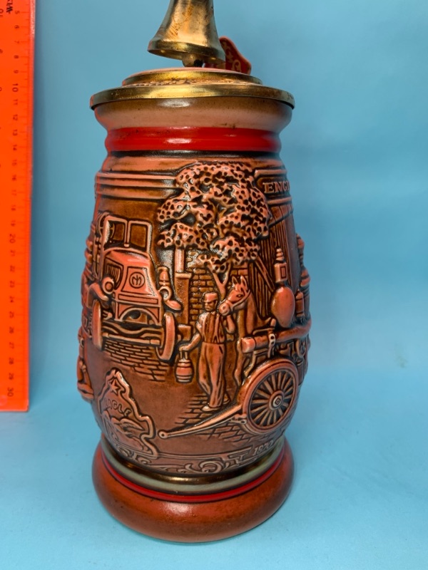 Photo 2 of 766728…vintage 9” firefighters stein 
