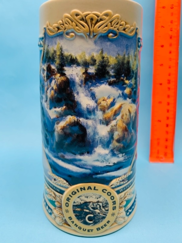 Photo 1 of 766730…7 inch coors waterfall stein handcrafted in Brazil 