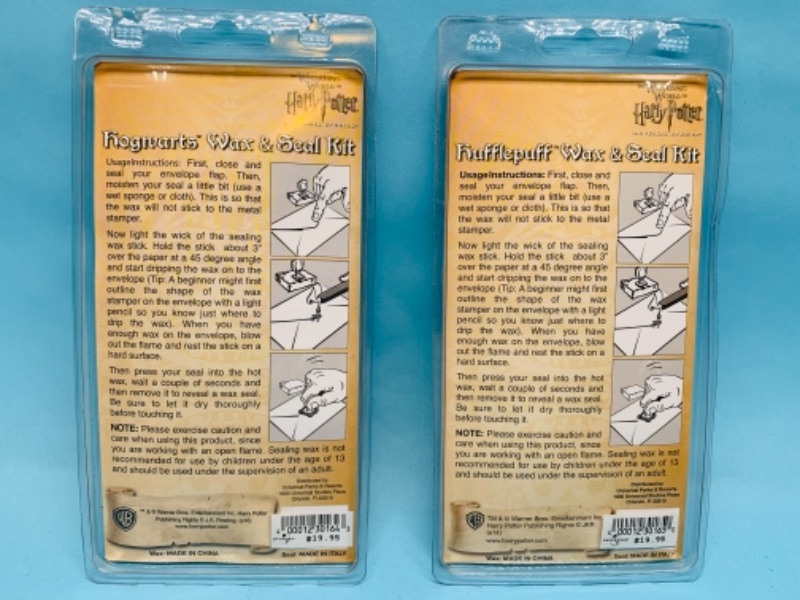 Photo 2 of 766732…2 Harry Potter hufflepuff wax and seal kits in packages 