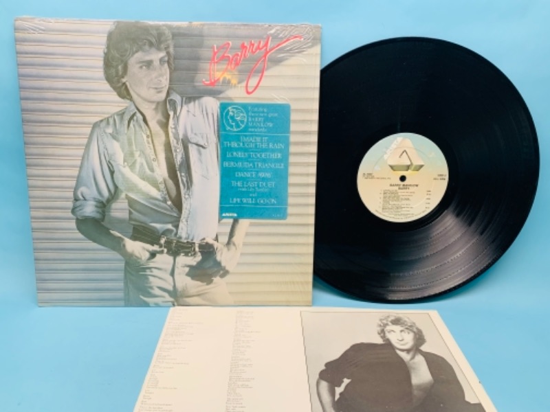 Photo 1 of 766744…1980 Barry manilow vinyl great condition for age in plastic sleeve 