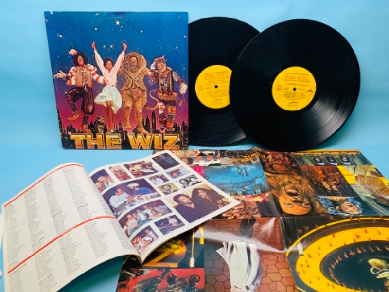 Photo 1 of 766751…1978 the wiz vinyl set  great condition for age with poster and insert in plastic sleeve 