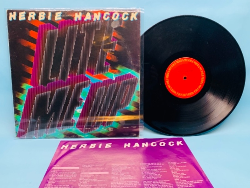 Photo 1 of 766755…1982 herbie Hancock vinyl great condition for age in plastic sleeve 