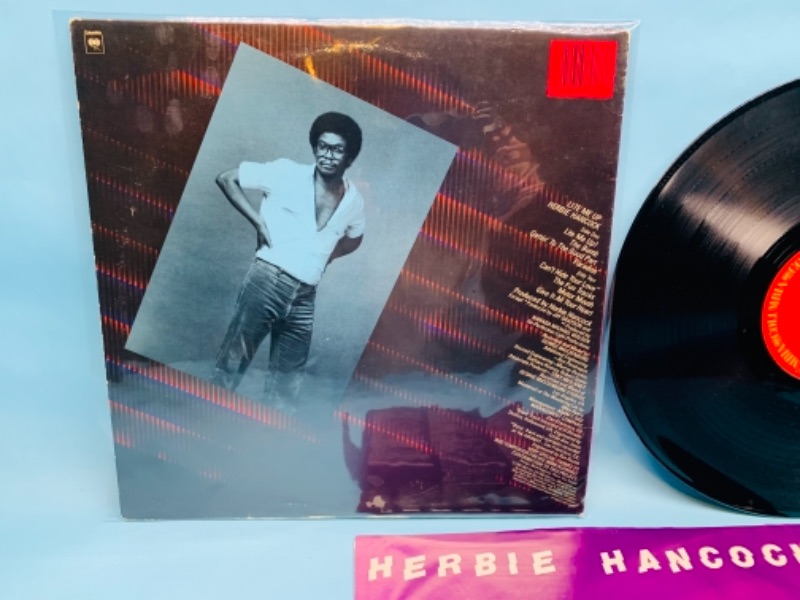 Photo 2 of 766755…1982 herbie Hancock vinyl great condition for age in plastic sleeve 