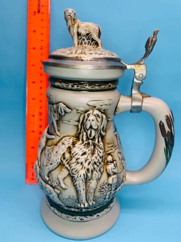 Photo 1 of 766829…9 inch great dogs of the outdoors stein handcrafted in Brazil 