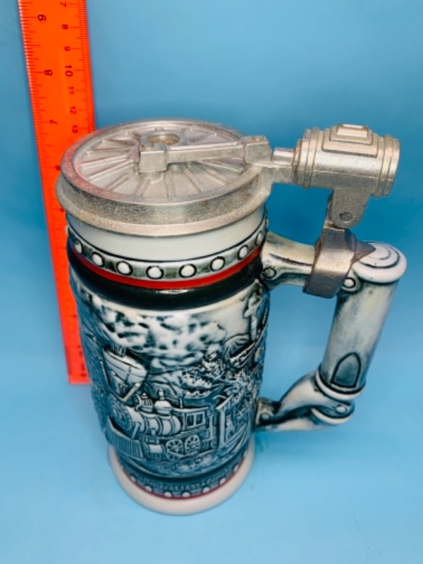 Photo 4 of 766849�…8 inch train stein handcrafted in Brazil 