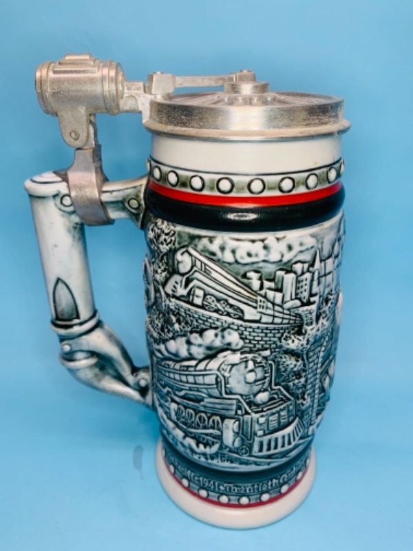 Photo 3 of 766849…8 inch train stein handcrafted in Brazil 