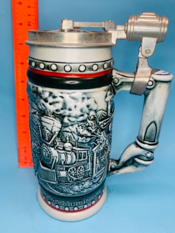 Photo 1 of 766849…8 inch train stein handcrafted in Brazil 