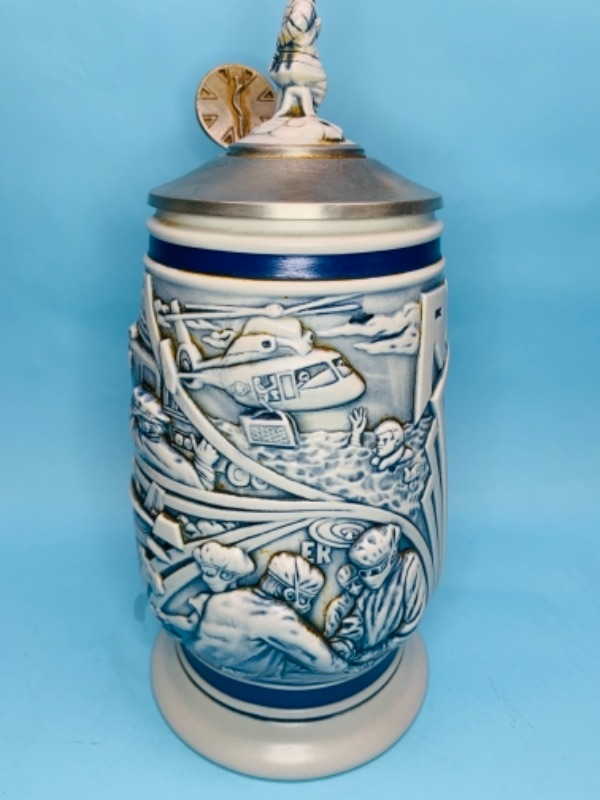 Photo 2 of 766850…10 inch rescue workers stein handcrafted in Brazil 