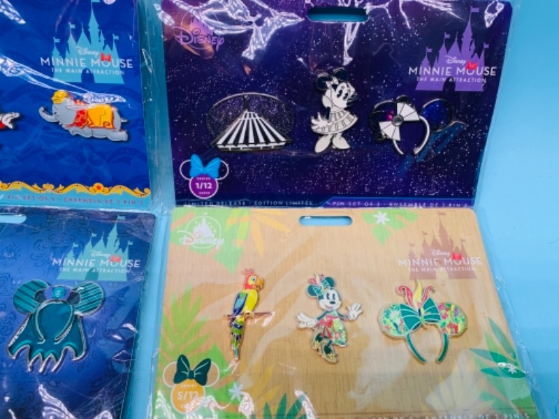 Photo 2 of 766855…4 sets Disney limited release pins in packages -  12 pins total 